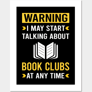 Warning Book Club Read Reader Reading Books Posters and Art